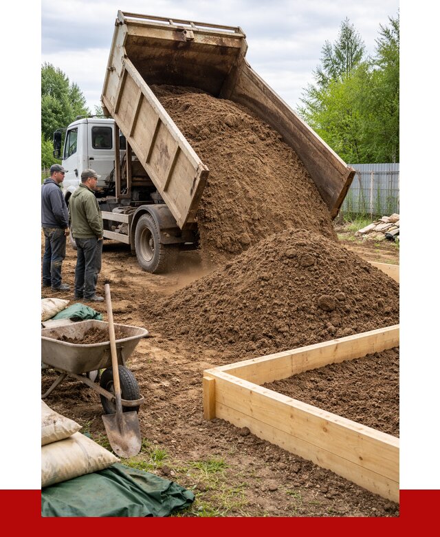 Торфо песчаная смесь в Омске с доставкой от 1918 р. | ПРОНЕРУДОмс
