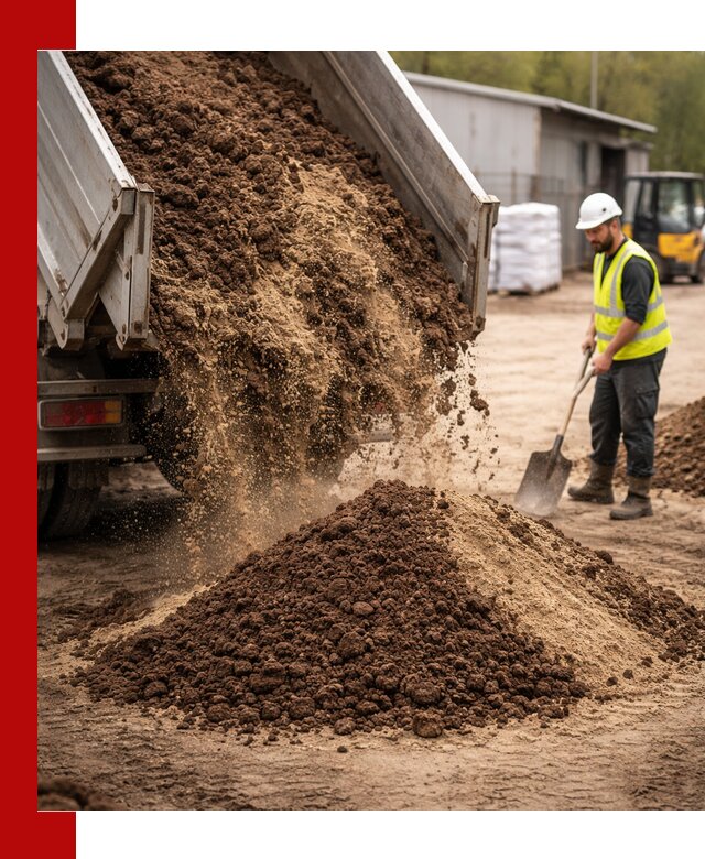 Доставка торфо-песчаной смеси в Омске для строительства и озеленения