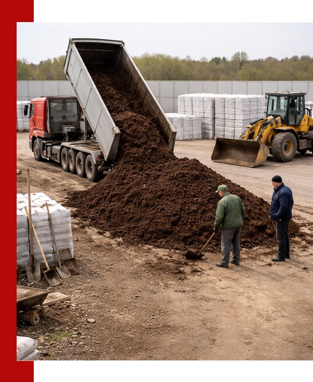 Доставка торфяных смесей оптом и в розницу в Омске