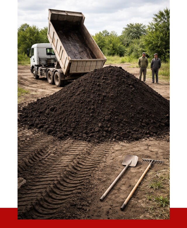 Купить чернозем навалом в Омске от 1244 р. за куб | ПРОНЕРУДОмс