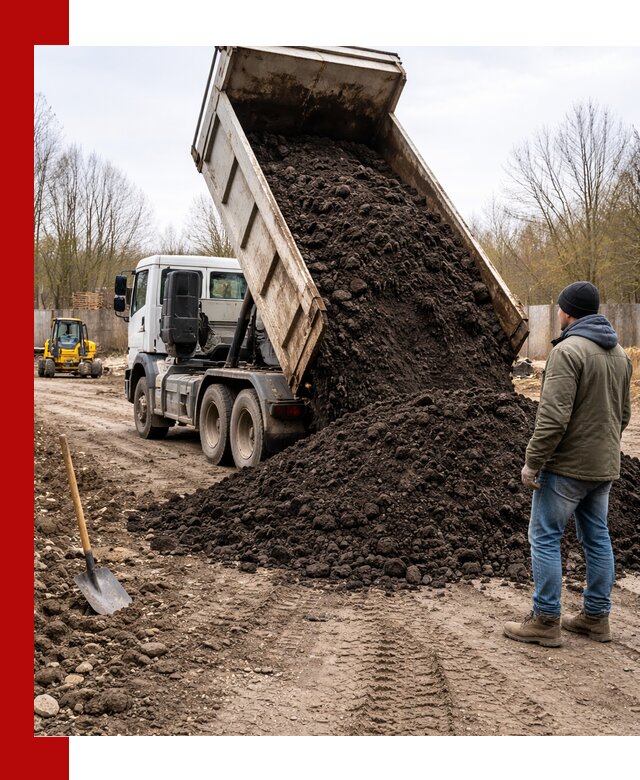 Доставка чернозема навалом в Омске быстро и выгодно