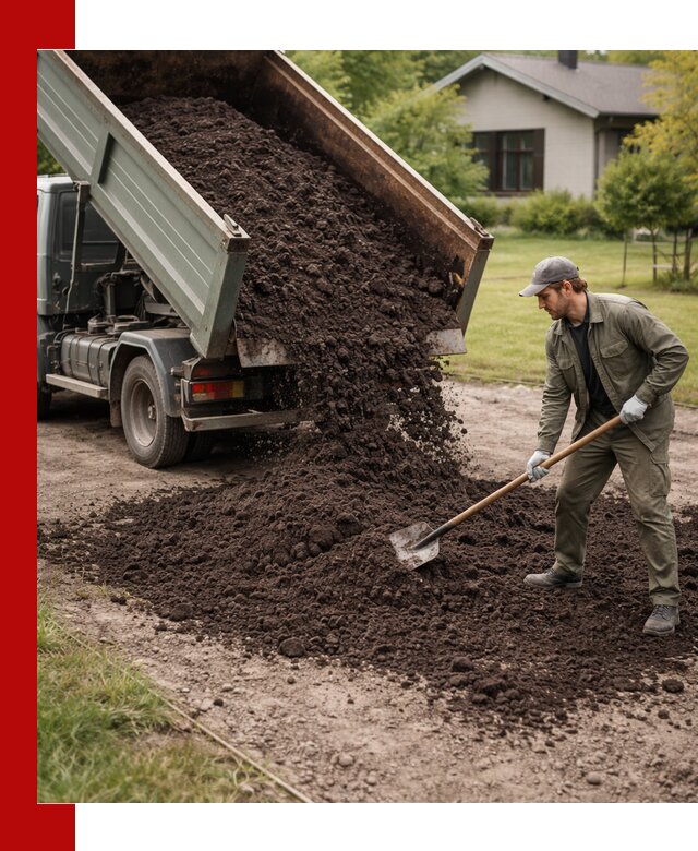 Чернозем для газона с доставкой в Омске быстро и качественно