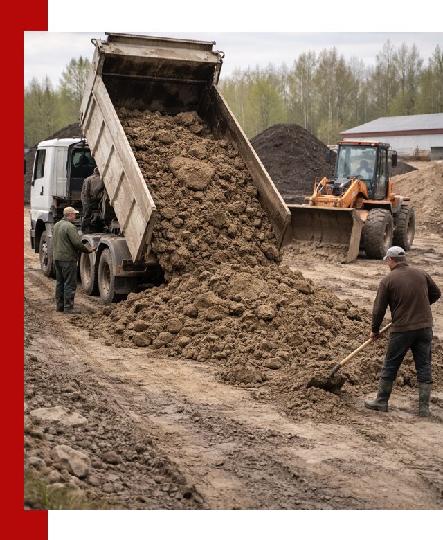 Доставка глин и суглинков в Омске оптом и вкрай