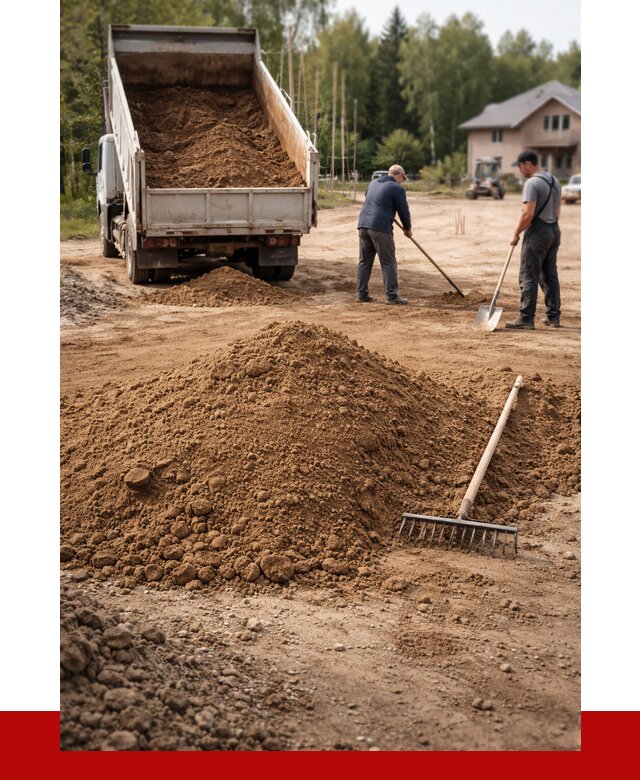 Суглинок для планировки в Омске с доставкой от 4355 р. | ПРОНЕРУДОмс