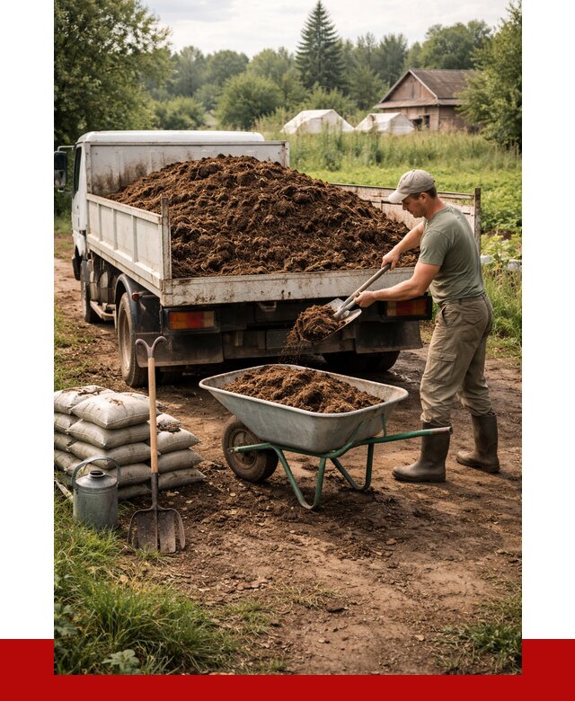 Купить коровий навоз с доставкой в Омске от 1866 р. | ПРОНЕРУДОмс