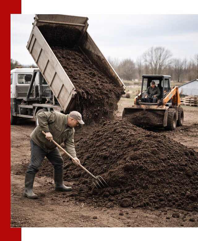 Доставка и продажа перегноя в Омске быстро и дешево