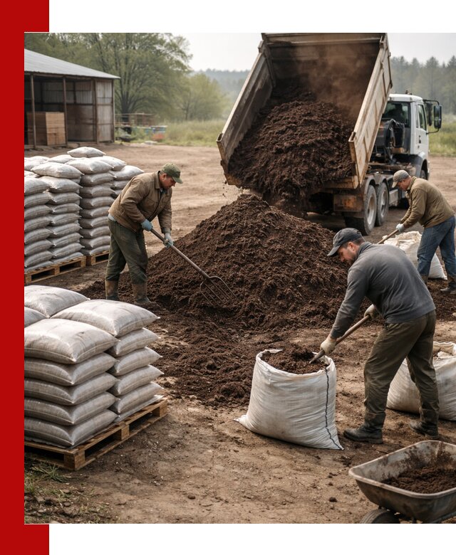 Доставка компоста оптом и в розницу в Омске