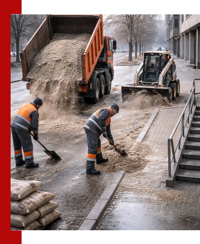 Поставка противогололедных материалов в Омске