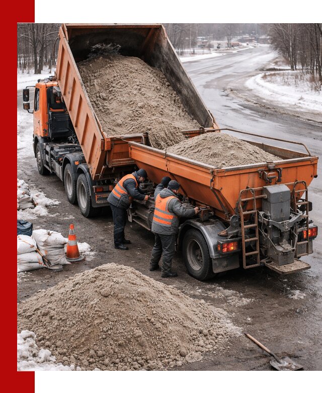 Поставка и вывоз пескосоля в Омске оптом и в розницу
