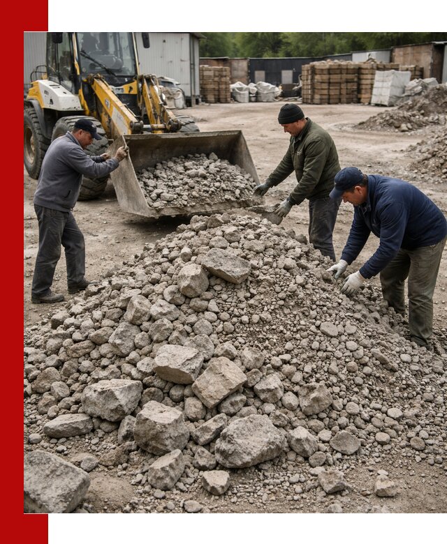 Демонтаж и вывоз бой бетона в Омске