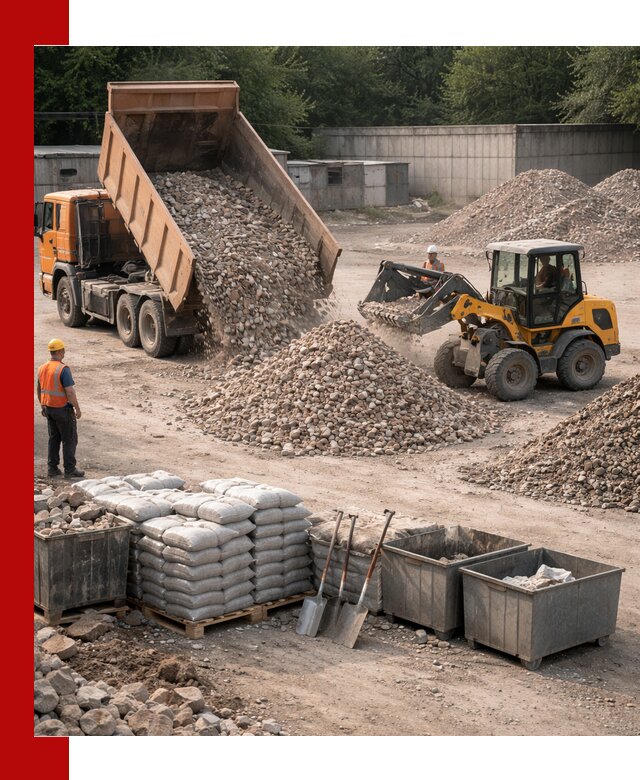 Вторичные материалы для отсыпки в Омске — поставка и доставка