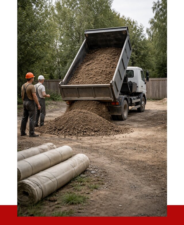 Доставка сыпучих материалов самосвалом в [cvi] от 4355 р. | ПРОНЕРУДОмс