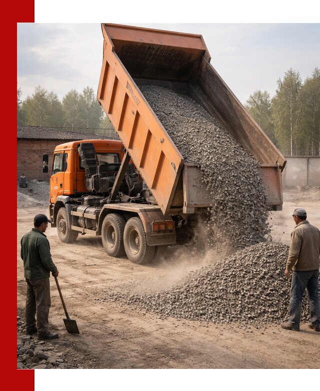 Доставка самосвалом 20 м3 в Омске быстро и надежно