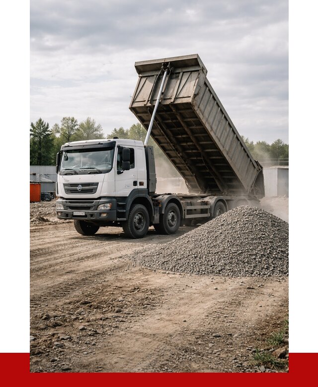 Доставка самосвалом 40 кубов в Омске от 9332 р. | ПРОНЕРУДОмс