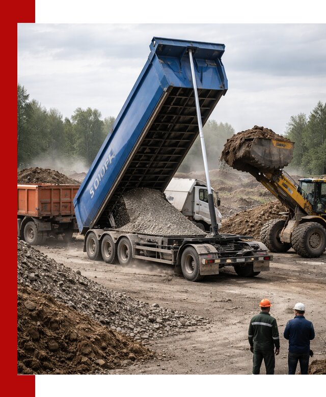 Аренда тонар 40 тонн в Омске с доставкой материалов