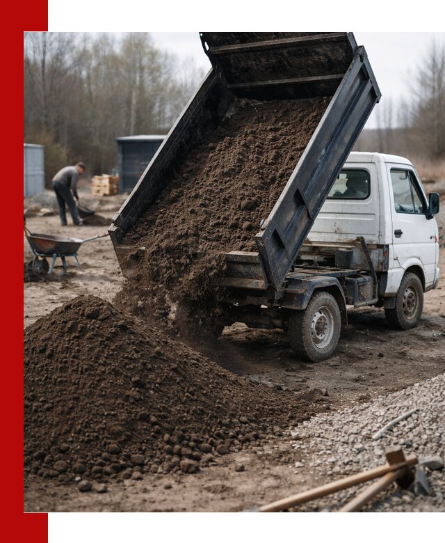 Аренда минисамосвала в Омске для доставки сыпучих материалов