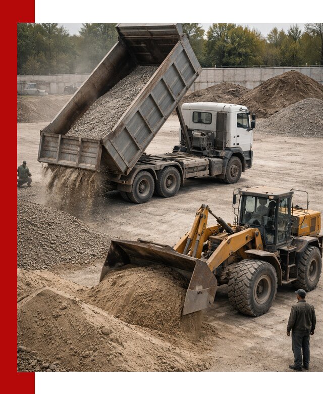 Перевозка сыпучих грузов самосвалами и бортовыми в Омске