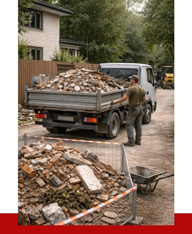 Вывоз строительного мусора с погрузкой в Омске от 7777 р | ПРОНЕРУДОмс