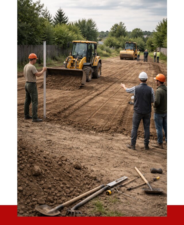 Планировка участка грунтом в Омске от 4666 р ПРОНЕРУДОмс